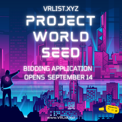 Bidding Application details for VRList Project World Seed